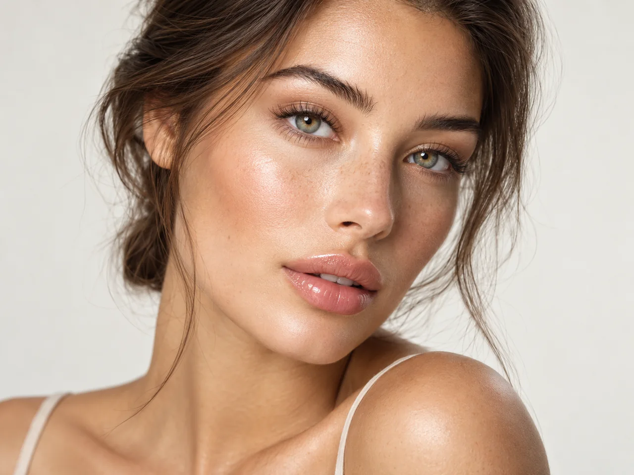 Beauty portrait after retouching
