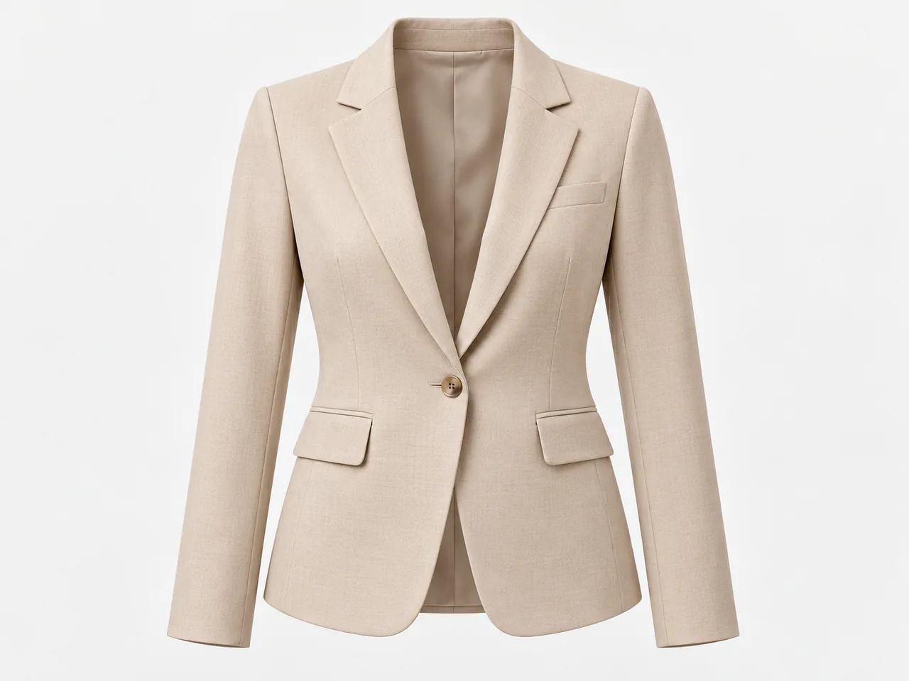 Ghost mannequin blazer after retouching