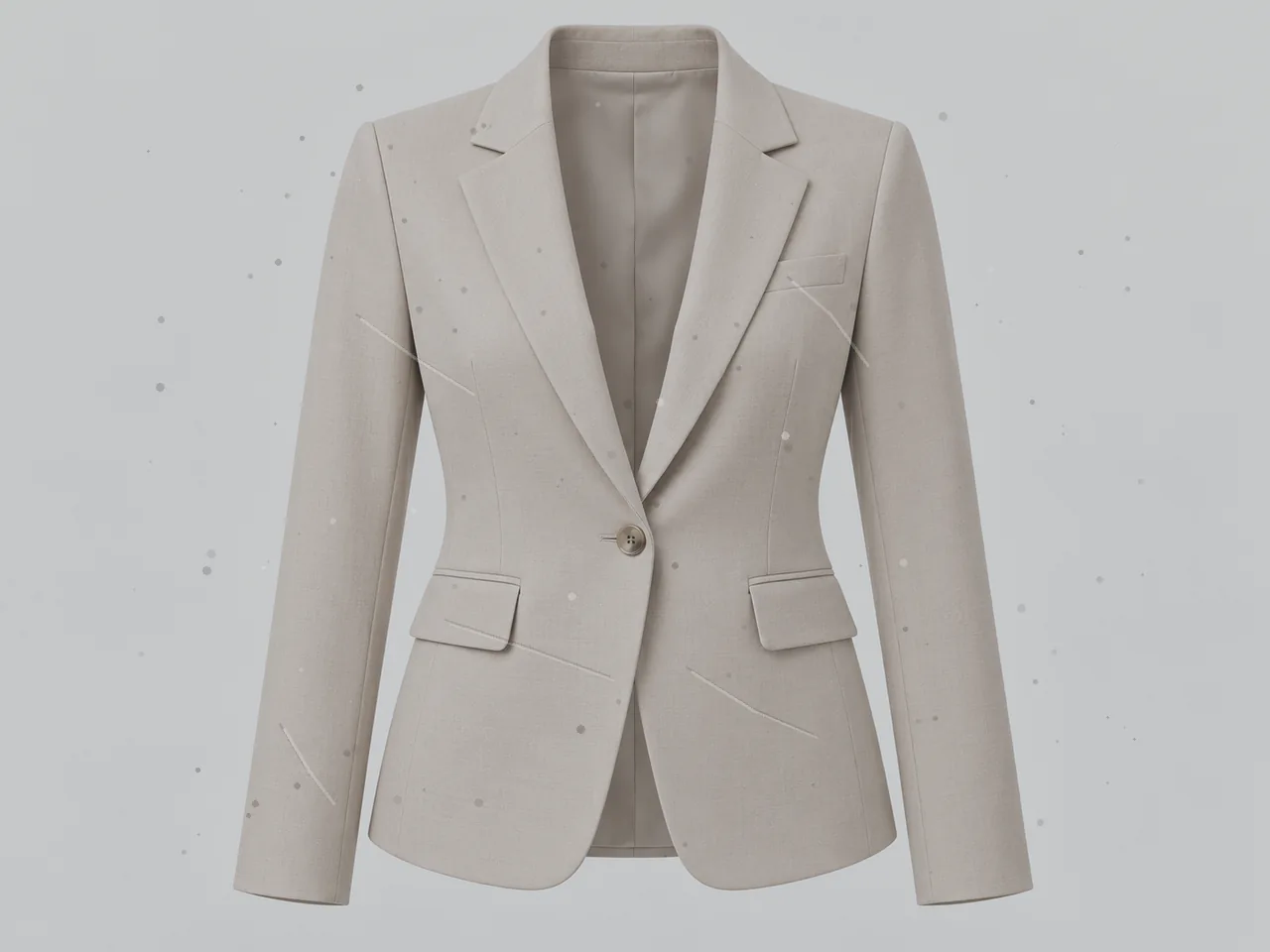 Ghost mannequin blazer before retouching