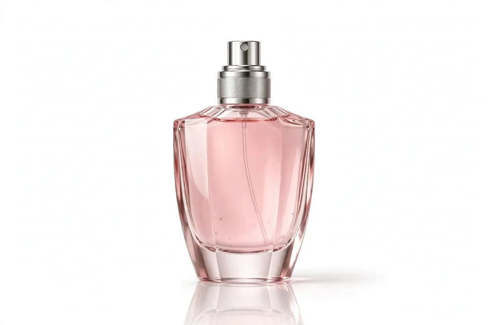 Photorealistic CGI render of a perfume bottle with studio lighting by Pic Visual