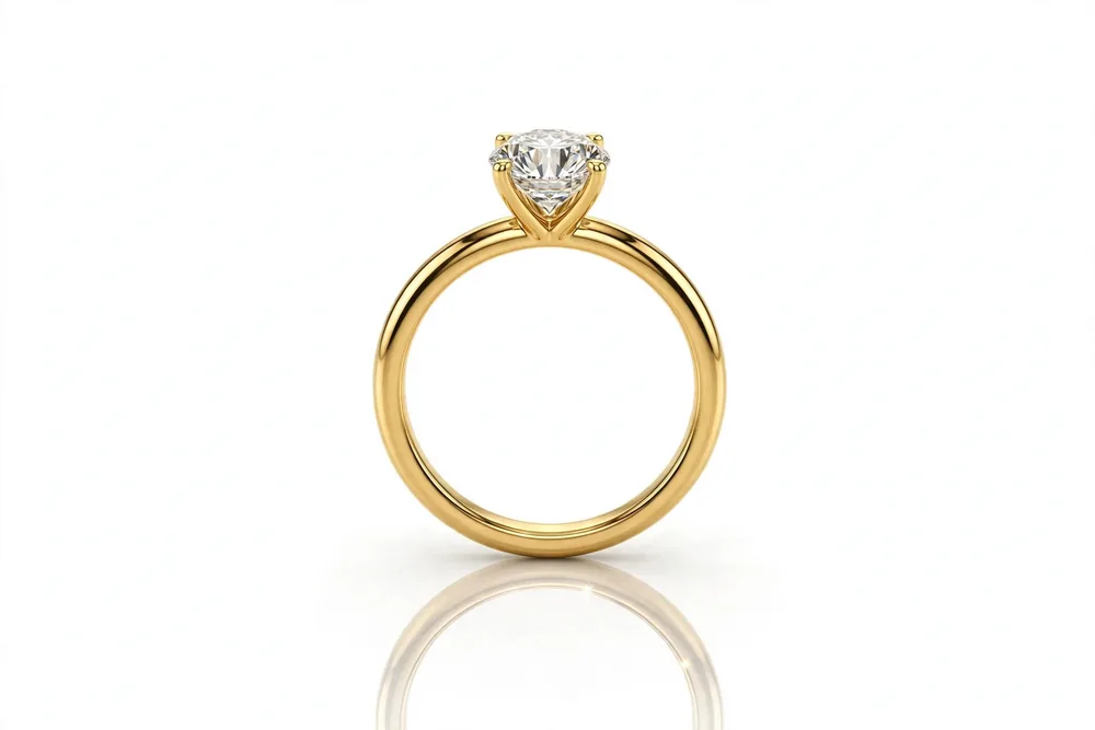 Ring jewelry after retouching