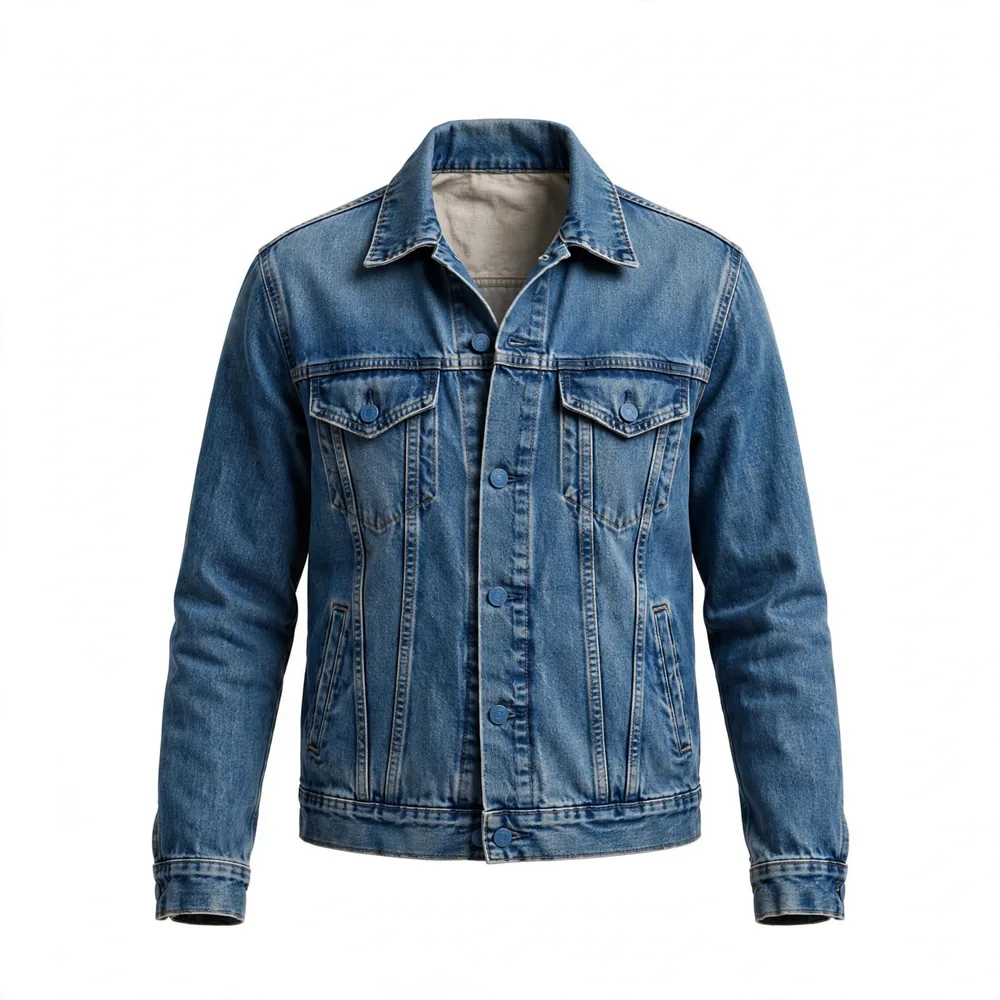 Jacket apparel after retouching