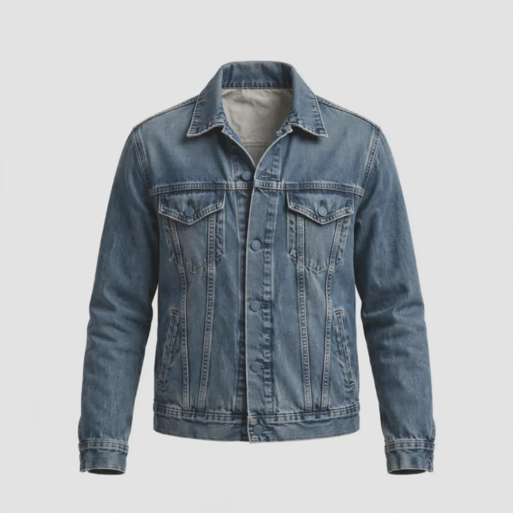 Jacket apparel before retouching