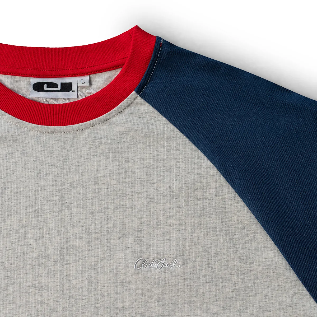 Raglan Tee Neckline Detail after retouching